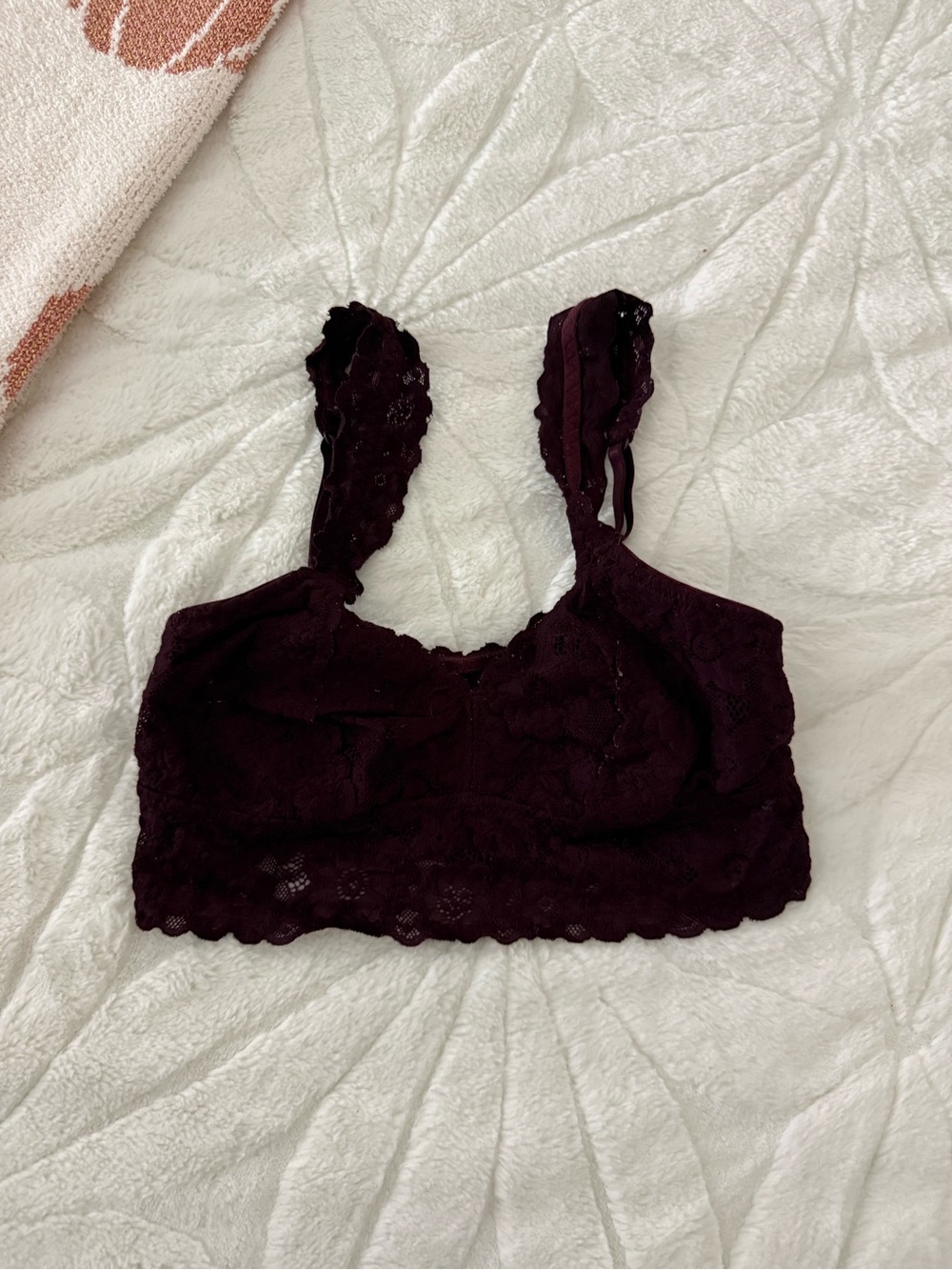 aerie Lace Bralette in Deep Plum